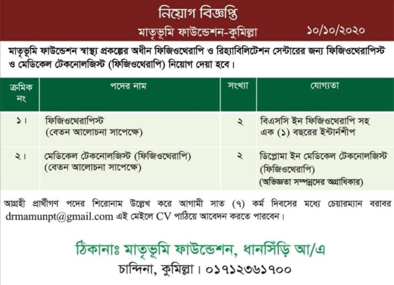 চাকরির খবর!